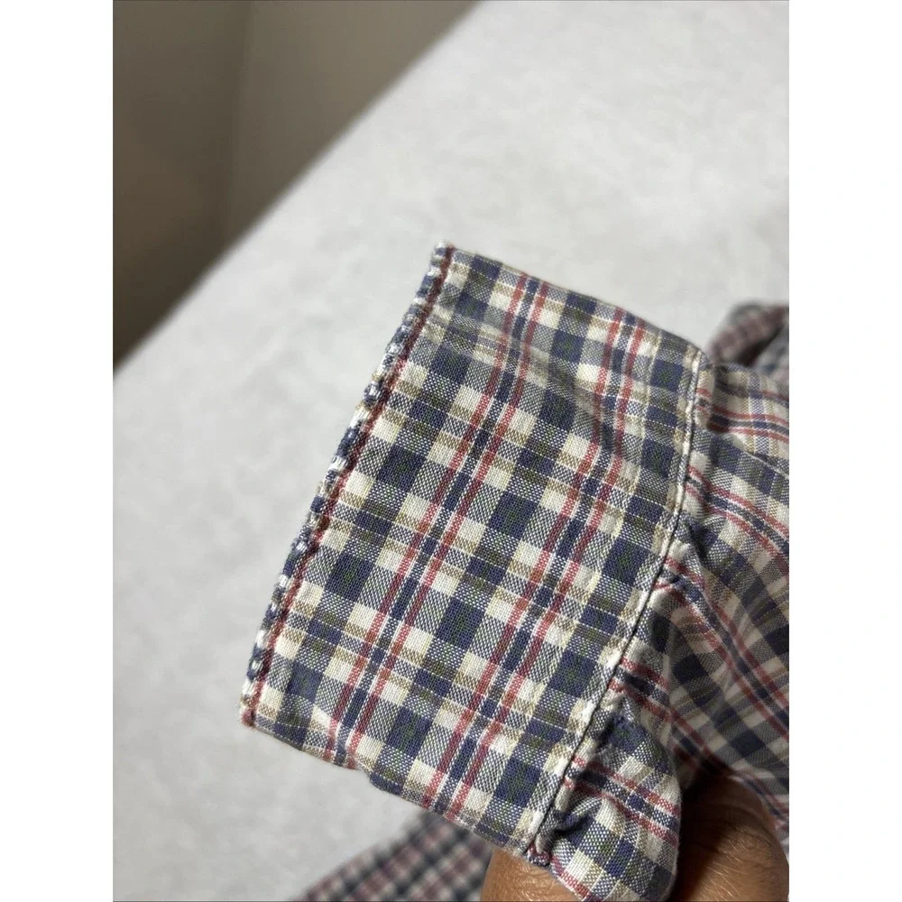 Polo Ralph Lauren Pony Marlowe 100% Cotton‎ Made in USA 90s Vintage Plaid Large